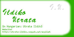 ildiko utrata business card